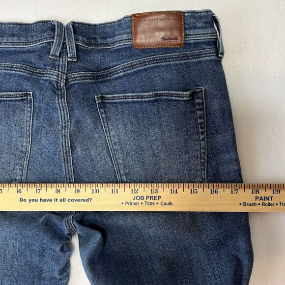 Madewell Rail Straight Jeans Blue Stretch Denim - Picture 8 of 13